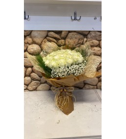 41 beyaz gül buketi